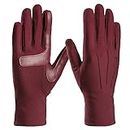 isotoner Women’s Spandex Cold Weather Stretch Gloves with Warm Fleece Lining