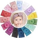 Dianna sales Baby Girls Soft Nylon Headbands 6Inch Big Bows Elastic Nylon Hairbands Hair Accessories for Newborns Infants Toddlers Kids (Multicolor) (3 PCS)