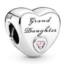 Pandora Jewelry Granddaughter's Love Charm - Compatible Moments - Sterling Silver Charm with Cubic Zirconia - Mother's Day Gift