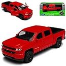 Welly Chevrolet Silverado Pick-Up Rot 4. Generation Ab 2018 ca 1/43 1/36-1/46 Modell Auto