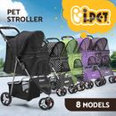 i.Pet Pet Stroller Pram Large Dog Cat Carrier Travel Pushchair Foldable 3/4Wheel