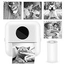 Yideng Mini Pocket Printer Wireless Bluetooth Thermal Printer Inkless Instant Printer with Thermal Paper Portable Printer for Photo Label Image Study Note Compatible with iOS & Android Smartphone