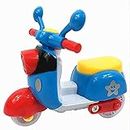 OM TOY ZONE Mini Scooter Toys for Kids Toddlers Baby Boys Girls Adults Seat Model Toys Steering Wheel Car Toy Track, Mini Motorcycle Toy Pull Back(Multi Color) (Pack of 1)