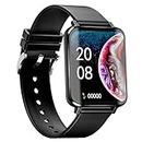 Reloj Inteligente Hombre Mujer, Montre intelligente 4,6 cm avec Bluetooth Llamadas, écran de Ritmo Cardíaco, étanche IP67 Pulsera Actividad, blanc