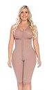 DELIÉ by Fajas DPrada Fajas Colombianas Post Surgery Compression Garment Knee Shapewear with Bra, Cocoa, Small