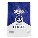 Sleepy Owl Original Ground Coffee | Fine Grind Coffee | Moka Pot, Home Espresso | Medium Roast | 100% Arabica | Freshly Roasted & Ground | 250g | Directly Sourced From Chikmagalur