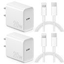iPhone Charger Fast Charging 20W USB C Wall Charger with 6FT Super Fast Charger Cable Compatible with iPhone14/14 Pro Max/13/13Pro/12/12 Pro/11,iPad