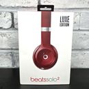 Beats by Dr. Dre Solo 2 Wired Headphones Luxe Edition Maroon Red B0518 Tested