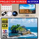 120inch Projector Screen 16:9 Foldable Outdoor Home Theatre HD TV Projection 3D