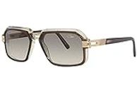 Cazal 6004/3 016 Sunglasses Men's Olive Transparent/Brown Gradient 56mm
