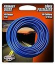 Coleman Cable 55669433 14 Gauge Automotive Copper Wire, Blue, 17'