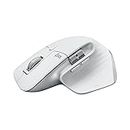 Logitech MX Master 3S - Wireless Performance Mouse with Ultra-Fast Scrolling, Ergo, 8K DPI, Track on Glass, Quiet Clicks, USB-C, Bluetooth, Windows, Linux, Chrome-Pale Grey