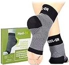 Heel-ER Plantar Fasciitis Compression Foot Sleeves - Socks with Arch & Ankle Support - Brace for Heel Pain Relief, Spur, Sore Feet for Men & Women