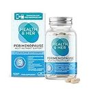 Health & Her Perimenopause Supplements for Women - Support for Wellbeing During Perimenopause - 1 Month Supply of Perimenopause Supplements - 60 Capsules - Vegan