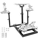 Marada Universal Flight Sim Stand or Racing Simulation Cockpit Adjustable Fit for Thrustmaster/Hotas Warthog/Logitech G25 G27 Wheels,Pedals,Throttle and Joystick Not Included
