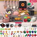 Delightful Pretend Play Kitchen Play Set - Cookware, Cutlery, Pressure Cooker, Induction Cooker, Cut And Play Food, Perfect Learning Gift For Girls And Boys Christmas Gift