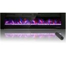 72 Inches Ultra-Thin Electric Fireplace Wall Mounted & Recessed Fireplace Heater