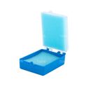 Caja de plástico dental corona dientes caja de almacenamiento con insertos de espuma 50 piezas
