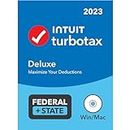 TurboTax Deluxe 2023 Tax Software, Federal & State Tax Return [Amazon Exclusive] [PC/MAC Disc]