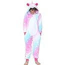 A2Z 4 Kids Unicornio Onesie para Niños Súper Blando Pijama Confortable - E.Soft 922 Galaxy Print Pink 11-12.