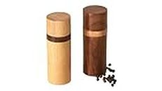 Artistic - Exclusive Wooden Elegant Salt & Pepper Shaker in Brown - Salt and Pepper Mixer Table Top Dinning Table Accessories (Set of 2)