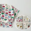 1-6T Toddler Kid Baby Boys Girls Clothes set Summer Print Top and Short set Cute Sweet Cotton