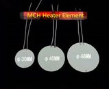 2Pcs Industry MCH Ceramic Heater Dia. 30/40/48mm Disk Resistive Heating Elements
