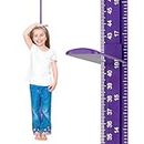 EASYXQ Growth Chart for Wall, Children Height Measurement,3D Removable Growth Height Chart,Splicing Height Ruler for Kids Baby Nursery 79 inch Purple