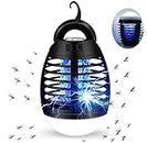 Mosquito Killer Electric Lamp Insect Repellent USB Rechargeable Fly Zapper Indoor Outdoor Pest Control Trap Portable Zappers with Night Light, Powerful Attractant for Backyard Camping