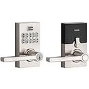 Weiser Smartcode 10 Satin Nickel Keyless Entry Door Lock with Handle/Deadbolt Lock, Keypad Door Lock with Auto Lock, Up to 30 User Codes, Electronic Door Handles/Door Locks for Entry Door & Garage