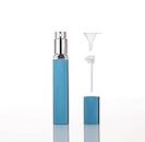 Sichumaria®12 ml Dumb Blue Mini Travel Perfume Refillable Bottle Spray Empty Atomizer with Perfume Extractor Pump,Funnel