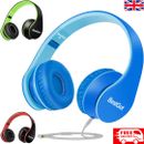 Kids Headphones Head Sets Wired Earphones With Microphone Volume Control Call