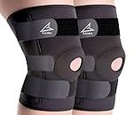 GAARA INDIA Open Patella Knee Support for Men & Women, Universal Size Breathable Knee Cap Brace for For Pain Relief, Gym, Running, Arthritis, Torn Meniscus, ACL/MCL (Pack of 2)