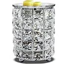 Wrought Iron Crystal Wax Melt Warmer Electric Oil Burner Wax Melt For Home, Kitchen, Living Room, Bedroom, SPA(Silver)