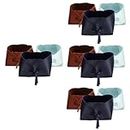 STOBOK 12 Pcs Leather Storage Box Bathroom Vanity Tray Desktop Storage Boxes Multifunctional Vanity Tray Cosmetic Storage Containers Remote Tv Miscellaneous Headphone Cable Office