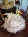 Patience Brewster Krinkles 6 Geese Laying 12 Days Salt Decoration Christmas
