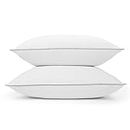 Bed Pillows for Sleeping King Size 2 Pack (White), Pillows Made in Canada, Cooling Hotel Quality, Bedding Pillow for Back, Stomach or Side Sleepers