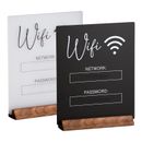 Acrylic Wifi Board Acrylic Wifi Password Sign Board for Public Places
