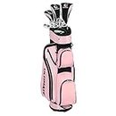 Tangkula 10 Pieces Women's Complete Golf Clubs Set Right Hand, Includes 460cc Alloy #1 Driver & #3 Fairway Wood & #4 Hybrid & #6/#7/#8/#9/#P Irons, Putter, Golf Club Set