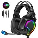 Gaming Headset Stereo Surround Gaming Headset for PS5 PS4 new Xbox One PC Phone