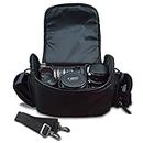 Large Digital Camera / Video Padded Carrying Bag / Case for Nikon D5100, D5200, D5300, D5500, D7000, D7100 Camera & More . . . + Microfiber Cloth
