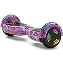 Anexa Hoverboard with Bluetooth LED Lights Self-balancing Hover Boards for Kid Adult Girl Boy for All Age Multi color