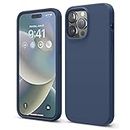elago Compatible with iPhone 14 Pro Max Case, Liquid Silicone Case, Full Body Protective Cover, Shockproof, Slim Phone Case, Anti-Scratch Soft Microfiber Lining, 6.7 inch (Jean Indigo)