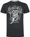 Gas Monkey Garage Mechanics Spanner - Camiseta para hombre, color verde militar, gris oscuro, L