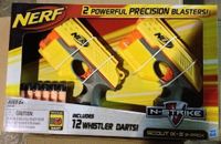Nerf Scout IX-3 Blaster 2 Pack, N-Strike 12 Whistler Darts Kids Toy Guns