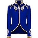 Unisex Men's Medieval Military Blazers Prince Coats Drummer Parade Punk Officer Fitted Suit Jackets Halloween Costume
