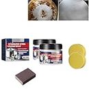 Bonseor Stainless Steel Clean Wax, Magical Nano-Technology Stainless Steel Cleaning Paste, Stainless Steel Cleaning Wax, Metal Polish Paste, Stainless Steel Cleaner and Polish for Appliances (2 PCS)