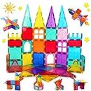 Magnetic Building Blocks Magnetic Tiles Toys 46PCS 3D STEM Construction Building kids Magnetic Toys - Learning Educational Kids Toys Gifts for Girls Boys on Birthday Christmas