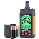 TopTes PT330 Gasmelder, Gaslecksuchgerät mit Akustischem und Visuellem Alarm zur Lokalisierung von Leckquellen für Brennbare Gase wie Methan, Propan, Bereich 50-10.000 ppm (inkl. Batterie x2) - Orange