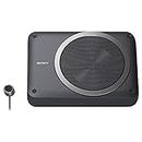 Sony Car Subwoofer XS-AW8 20 cm (8 inch) Active Under Seat Sub Woofer (Black), Peak Power - 160W, RMS Power - 75W, Rated Power - 75W, Ultra-Sleek, Shallow subwoofer, High-Level Input/Audio-line Input